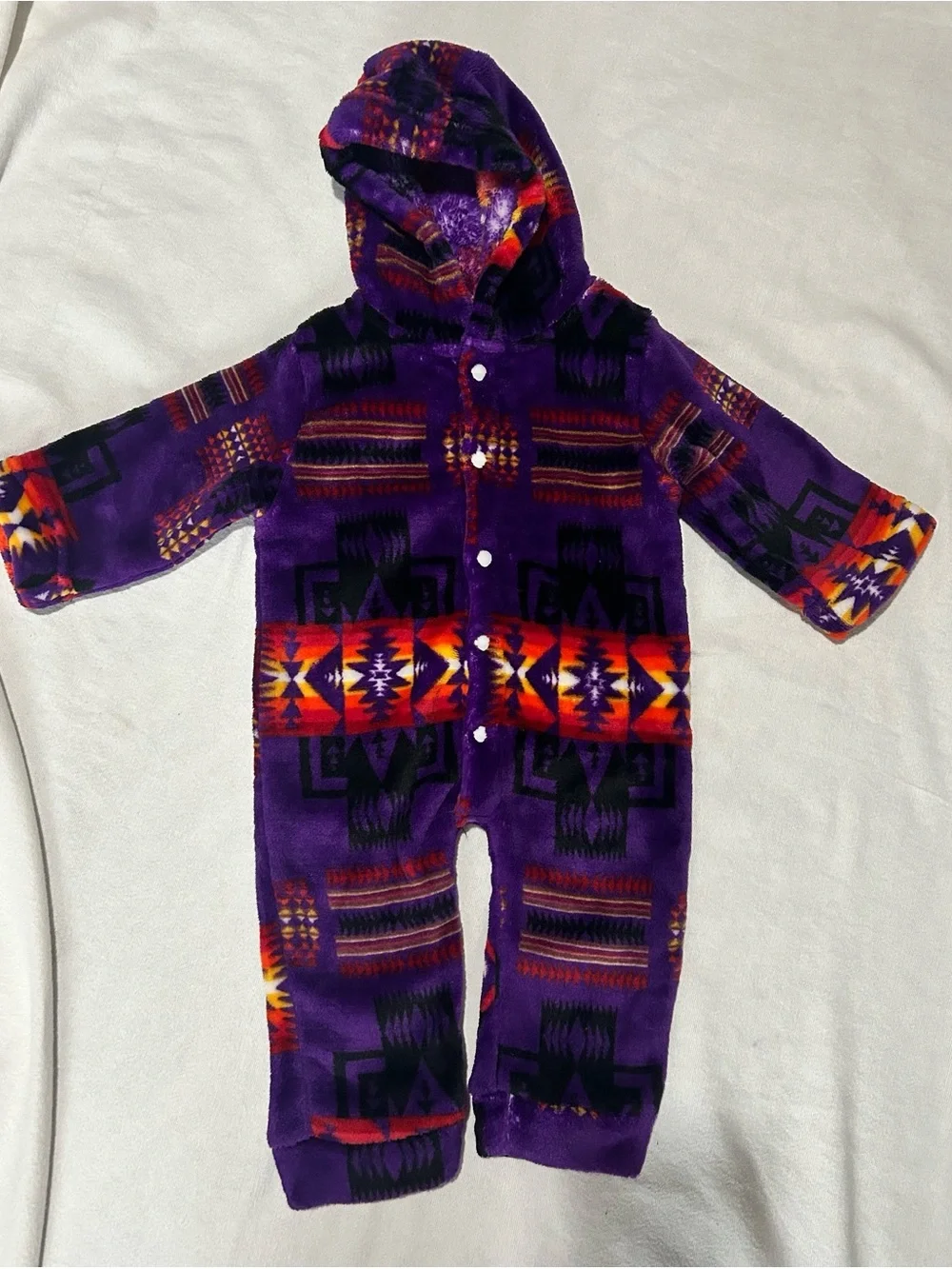 Western Trading Blankets Purple Southwest Baby Jumper — Size 3/6M